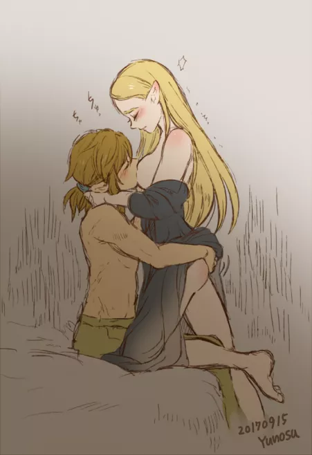 So freakin' adorable. (yunosu00) [Zelda x Link] by [deleted]