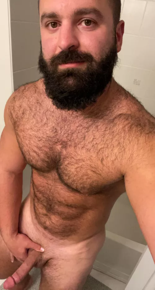 So fucking horny right now, craving tits to bust all over by beardedbodybuilder24