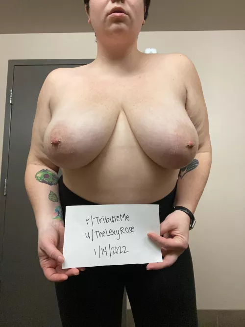 So horny I couldn’t wait until I got home to post my [verification] so I did it in the bathroom at work 😈 by TheLexyRose