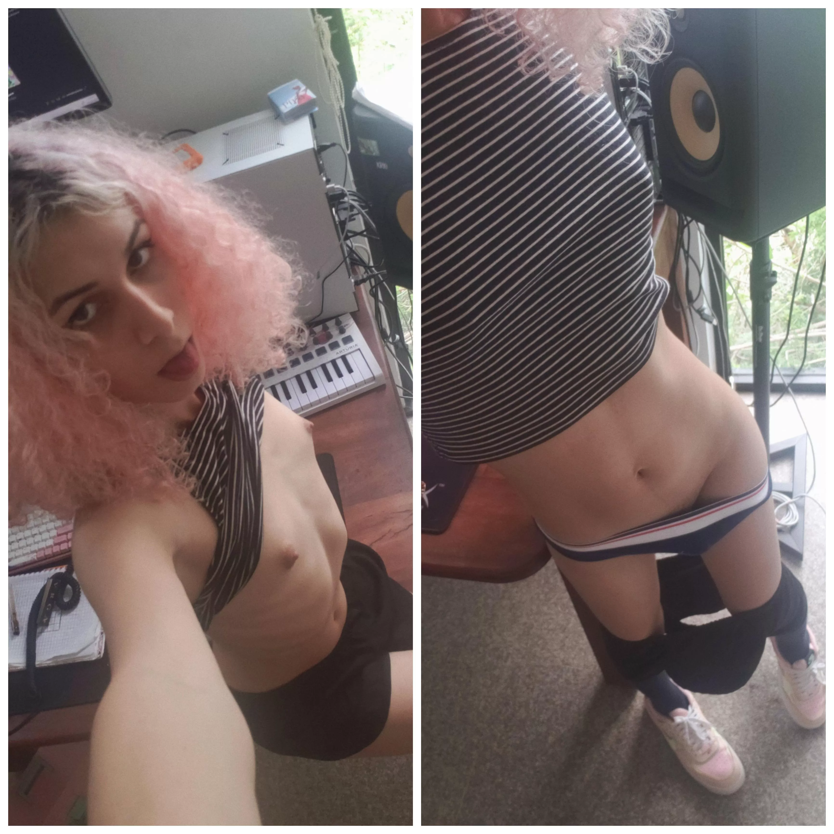 So horny in my studio 🙈💜 posted by Kirliaaa