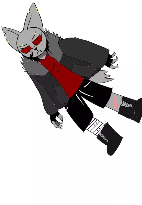 So i drew a fursona i have, but edgy. How does it look? by THEINKNINJAYT