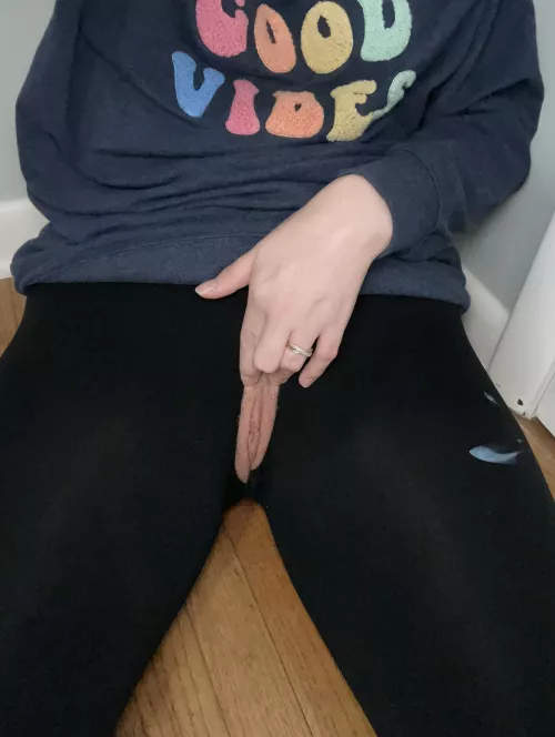 So I ripped them and came all over