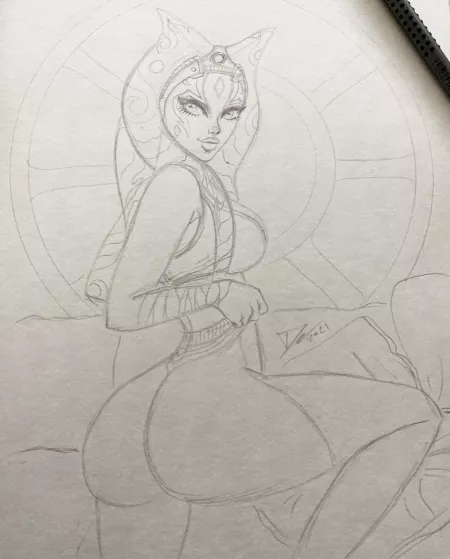 So let‘s start a new pose 😄🍑 My OC Niisha is getting confortable in a spaceship. ( darko_tattoo ) by Darko_tattoo