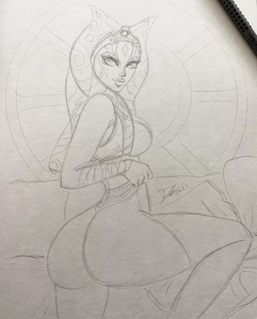 So let‘s start a new pose 😄🍑 My OC Niisha is getting confortable in a spaceship. ( darko_tattoo ) posted by Darko_tattoo