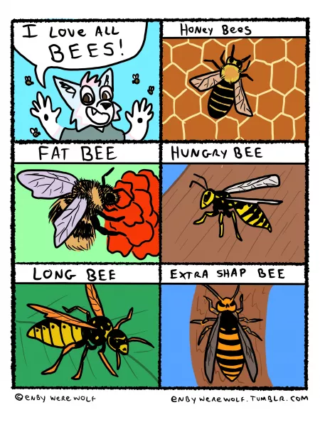 So many good bees by enbycarp