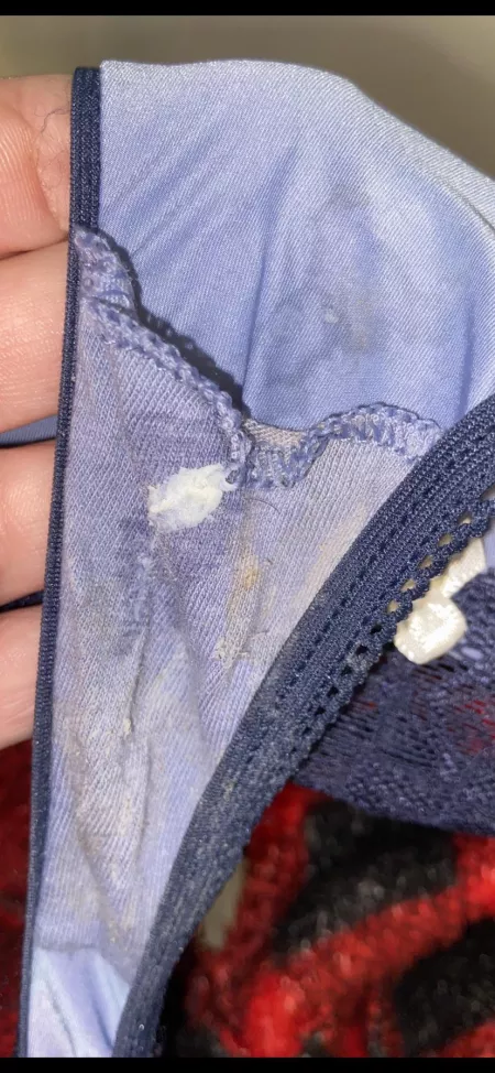 So many stains in one tiny pair of panties by Creamyqueen669