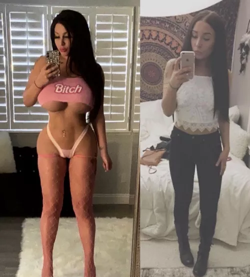 ��??So porud of my transformation over the years I love being a bimbo (OC) by taleequivasdg