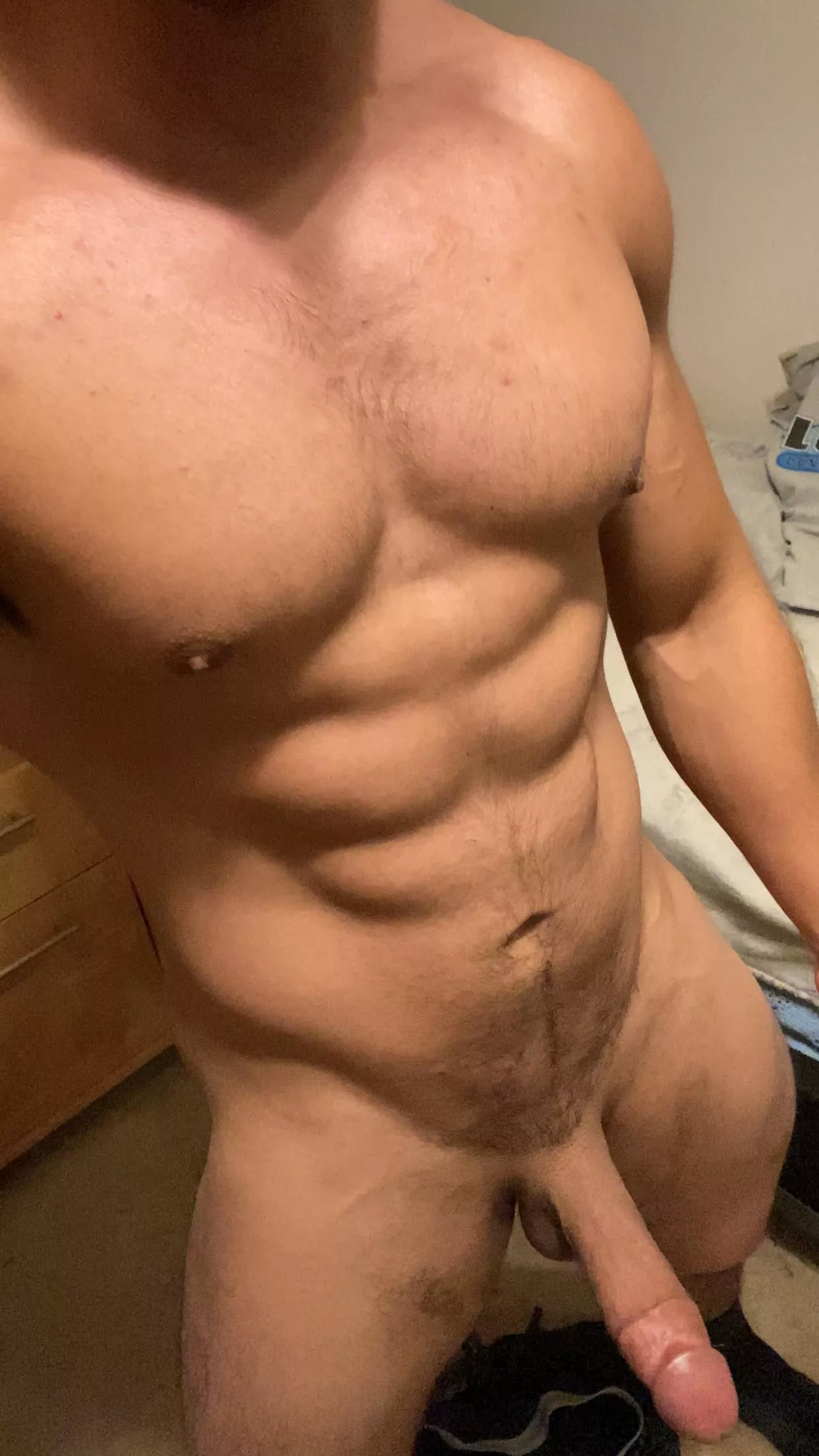 So ppl tell me I have a big dick but it's all just angles and good lighting 💡 But fr... rate my hard dick? posted by cockulator69