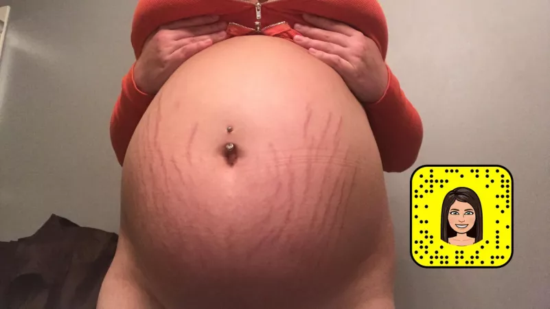 So round and tight. Please come feel my belly. by chanelwalker8