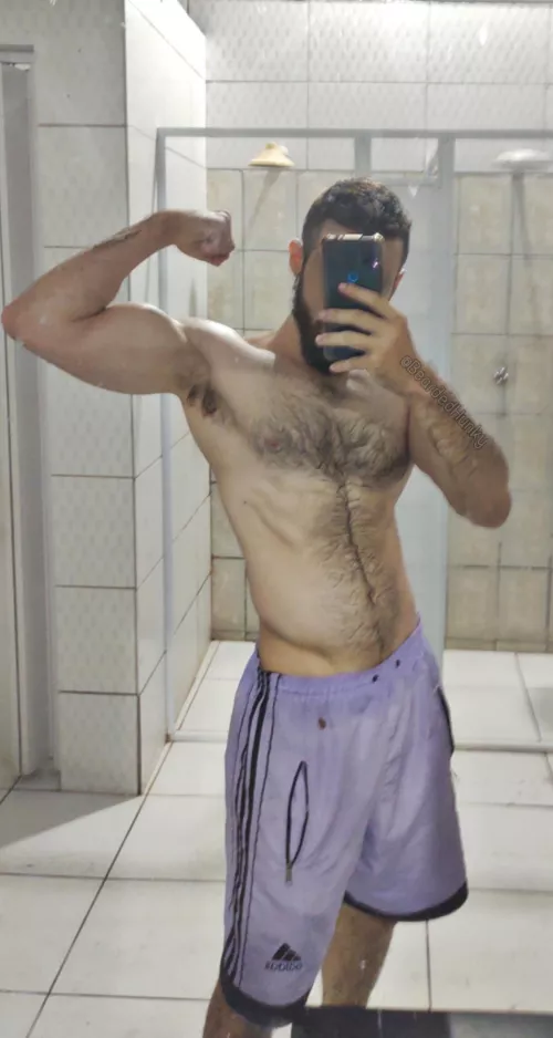 So sniffy after the workout 🤭 by Bearded_Hunky