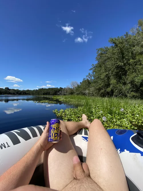 Soaking up the sun and the water enjoying the wildflowers and trees (m) by NakedShaman