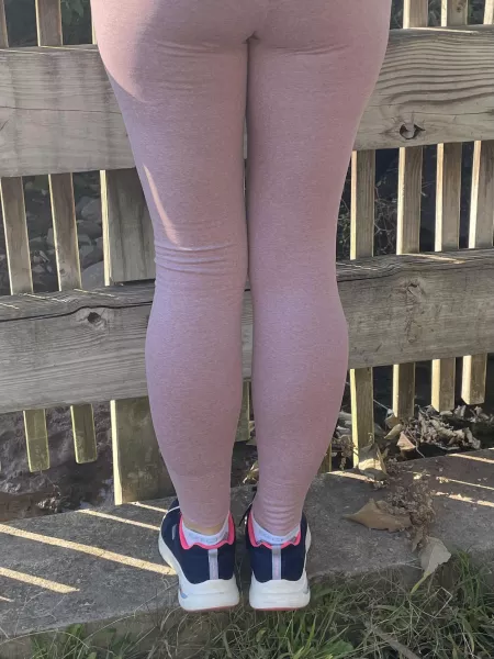 Socks peeking out on the hike today. by Sockcum