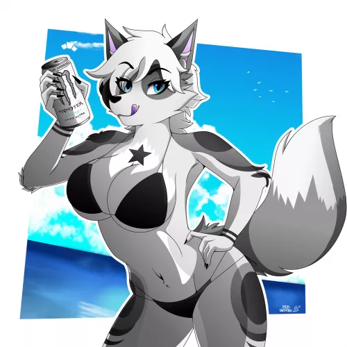 Soda advertisment! (Artist: Devynullk) by Bigdogwoofy