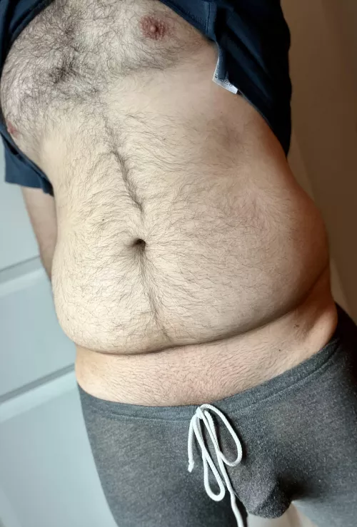 Soft cock outline on this fine morning by throwawaydickaway
