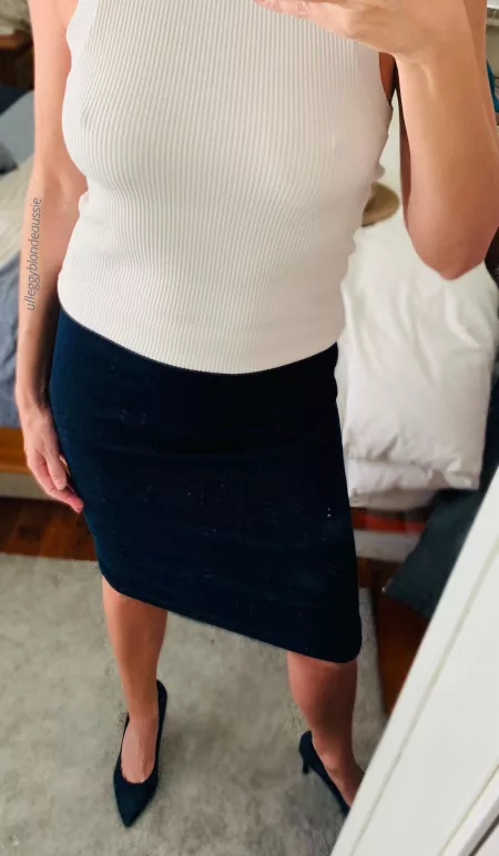 Soft knits and perky nips 😉 (OC) (F) by leggyblondeaussie