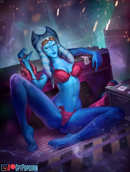 Soko Vaash - The Togruta Smuggler [OC] (by CptPopcorn) by cpt_popcorn_official