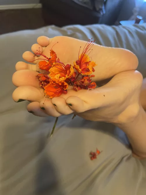 Soles with flair🌺 by milfmyfeet