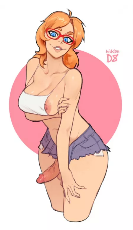 Solo Redhead Cute Futanari [HiddenD8] by Nnisled