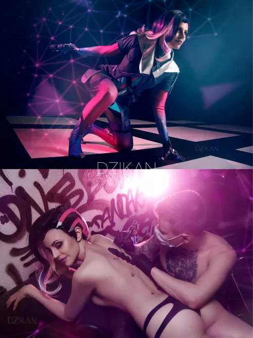 Sombra ON/OFF cosplay photoshoot by Dzikan (overwatch) by MaoDzikan