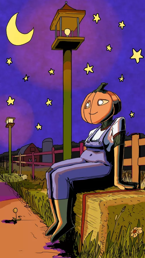 Some art I did of an old OC of mine by polygonalqueer