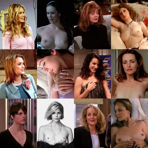 Some fine ladies of F.R.I.E.N.D.S. - Part 2 (On/Off) [From Left to Right - Elle Macpherson, Susan Sarandon, Winona Ryder, Kristin Davis, Selma Blair, Helen Hunt] by ms04102021