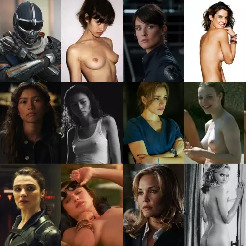 Some fine ladies of the MCU - Part 3 (On/Off) [From Left to Right: Olga Kurylenko, Cobie Smulders, Zendaya, Rachel McAdams, Rachel Weisz, Leslie Bibb] by ms04102021
