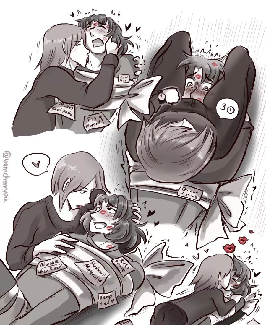 Some fully-clothed lewd scenarios ♡ [OC] posted by wamcherrypie