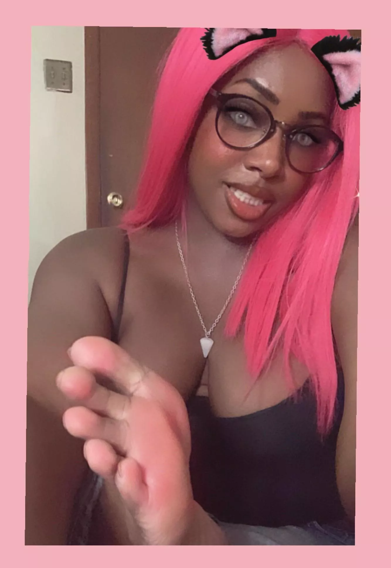 Some guys online told me that I should start taking feet pics so here is my first one. posted by DrkSheWolf