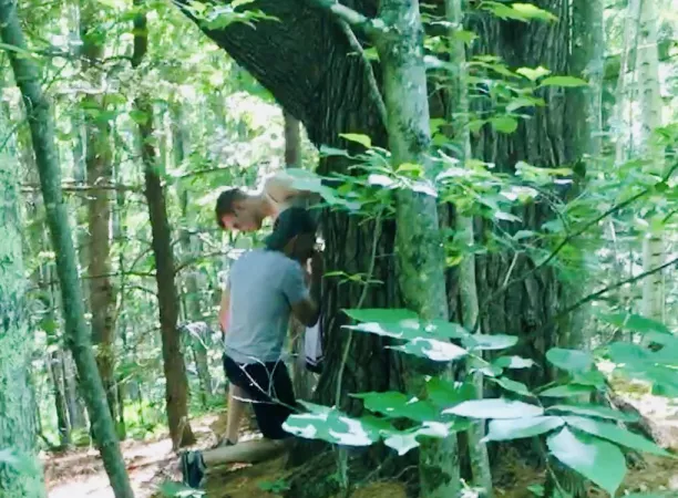 Some hottie found me jacking behind a tree, guess he couldn’t resist my big dick. Would you be able to resist? DMs Open! by ThisGuyRightHere30