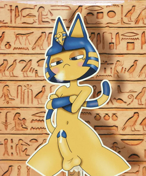 Some male ankha (Ankh) I’m a degenerate I know~ by CartoonistEnough3029