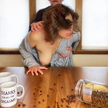 Some mornings making coffee takes on a different meaning… by iris_and_will