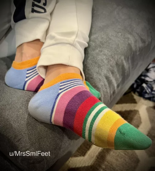 Some of my more colorful socks by MrsSmlFeet