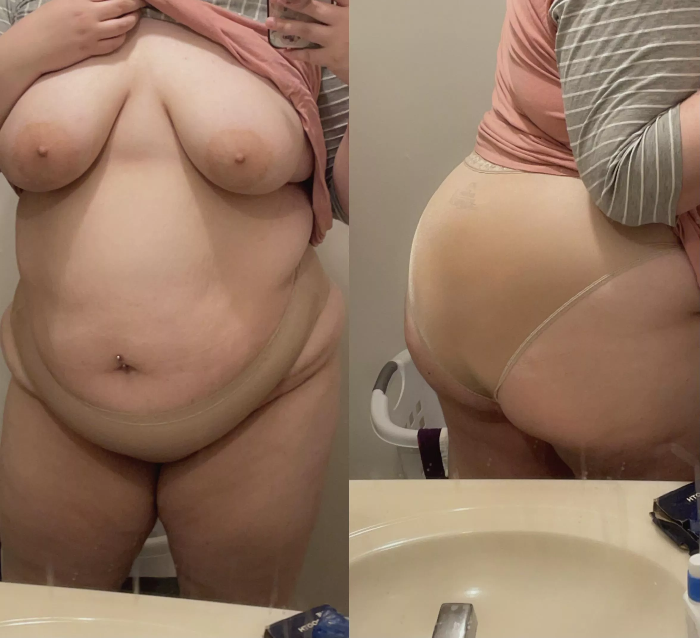 some people would say my body is ruined. i 100% disagree; i've never looked better. 😘 posted by littletallbbw