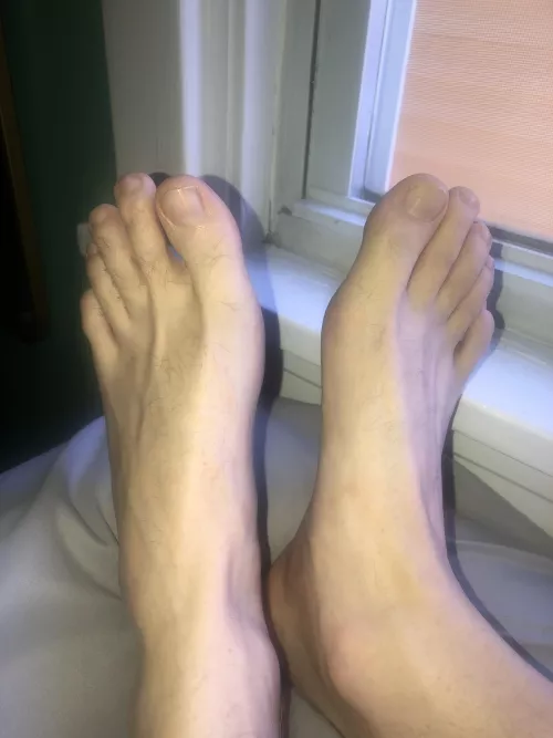 Someone come worship these morning toes 😈 by twoguysfeet