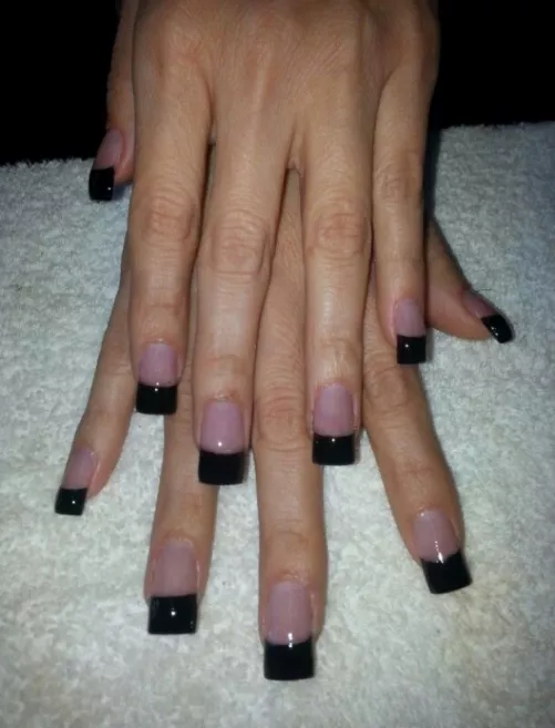 Someone loves black french tips? by Ok-Depth-1459