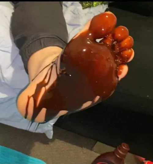 Someone requested I lick chocolate from my straight friends feet. by Significant_Ad1090