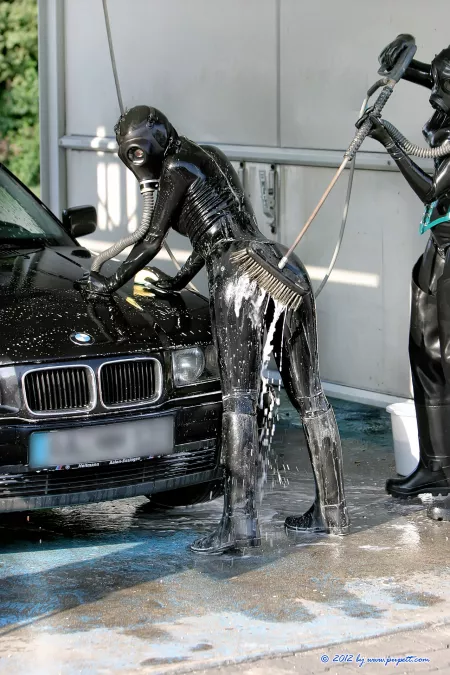 Someone said latex and car washes go well together? [album in comments] by shiny_numbers