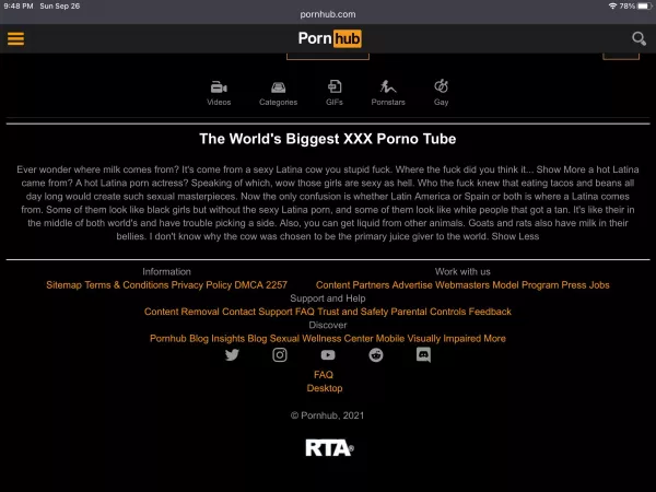 Someone's editing text on Pornhub… by durianfuries