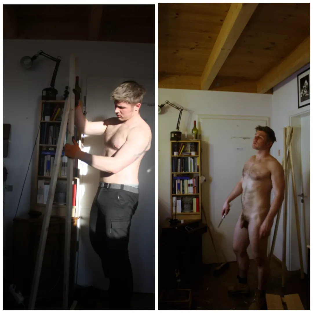 Something something working with wood? I know the joke is there somewhere. posted by BruderEnoch