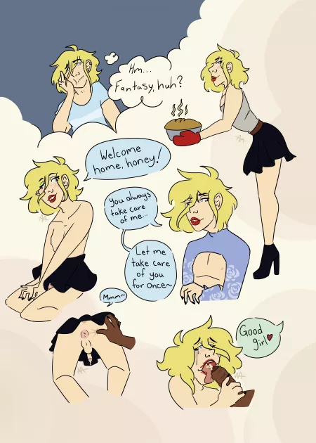 Sometimes all a guy can do is dream (OC) by ApparentlyAnnika