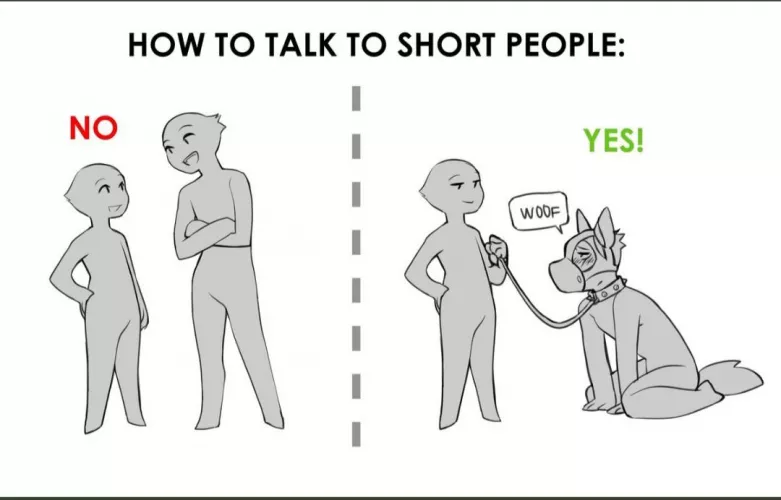 Sometimes size matters, but not when it comes to the amount of respect you should be showing your Domme. (Not OC. Don't know the creator) by slave4useuk