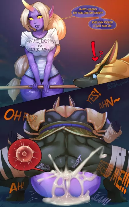 Soraka doing her best to support Nasus by more_risk