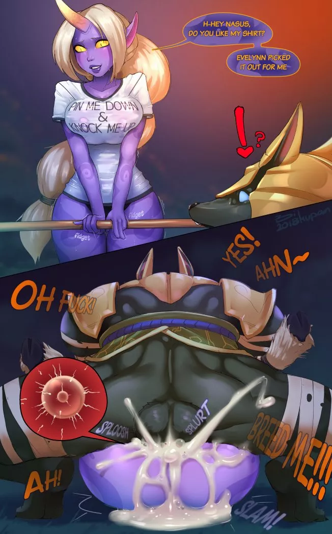 Soraka doing her best to support Nasus posted by more_risk