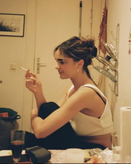 Sorority girl smoking by johnavondale