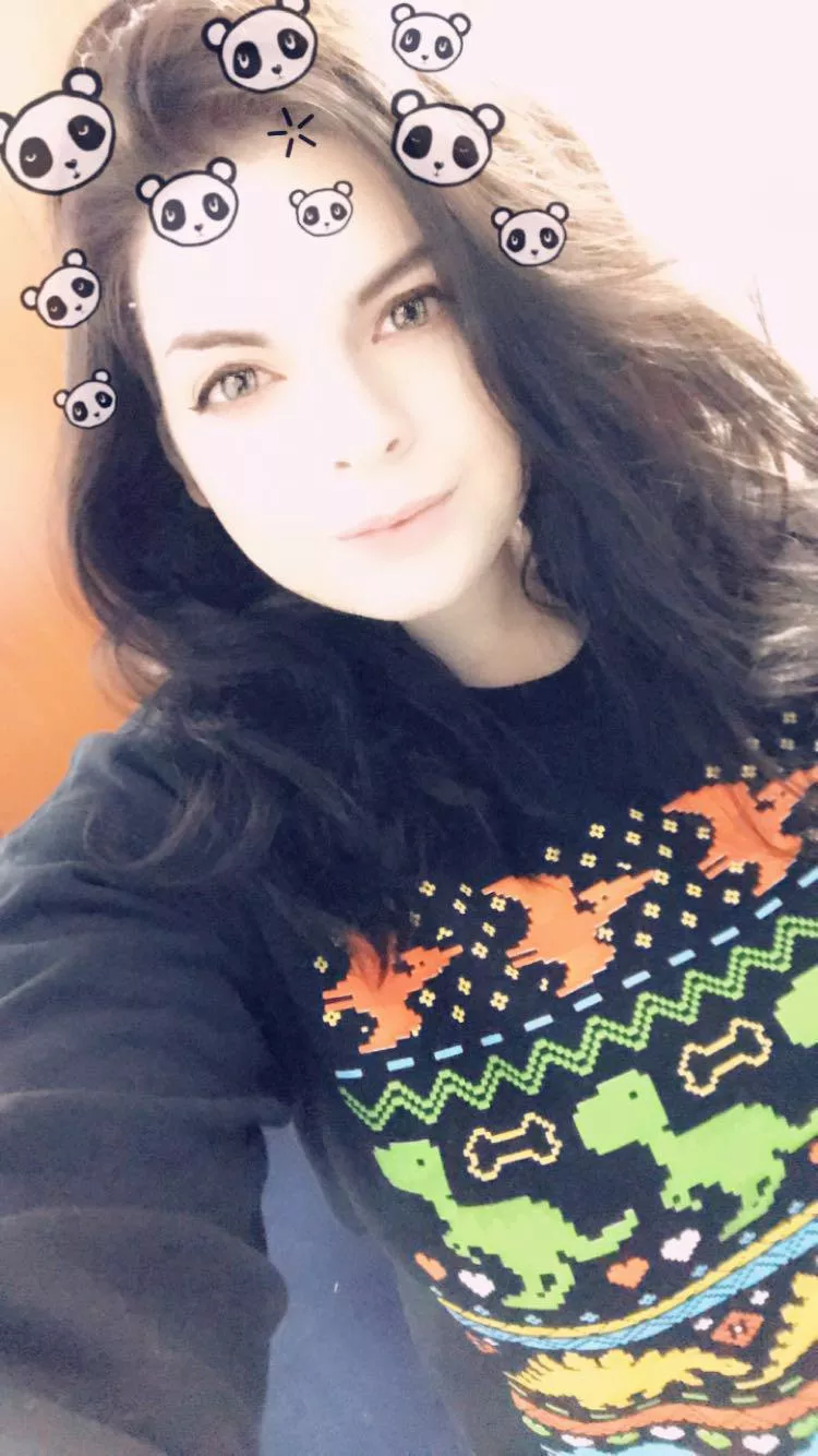 Sorry it’s so filtered but I loved the pandas and this sweater 🐼 posted by Impressive_Two9334