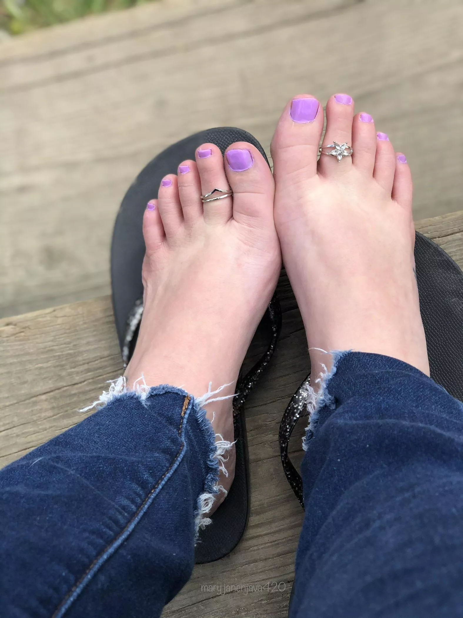 Sorry y’all, I couldn’t stand not looking down and seeing lilac on my toes any longer so I painted them back to my favorite 💜🤤 posted by [deleted]