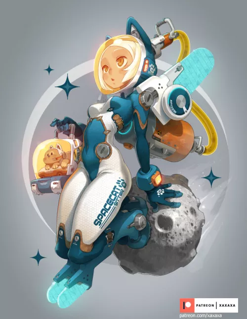 Space CatSitter (Xaxaxa) [Original] by sequence_string