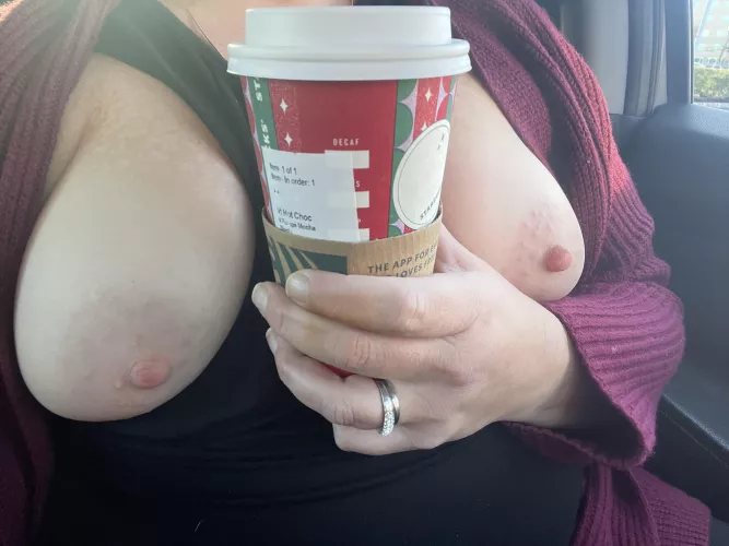 Sparkles and Starbucks; I’m ready to shop. by Sweaty_Drink