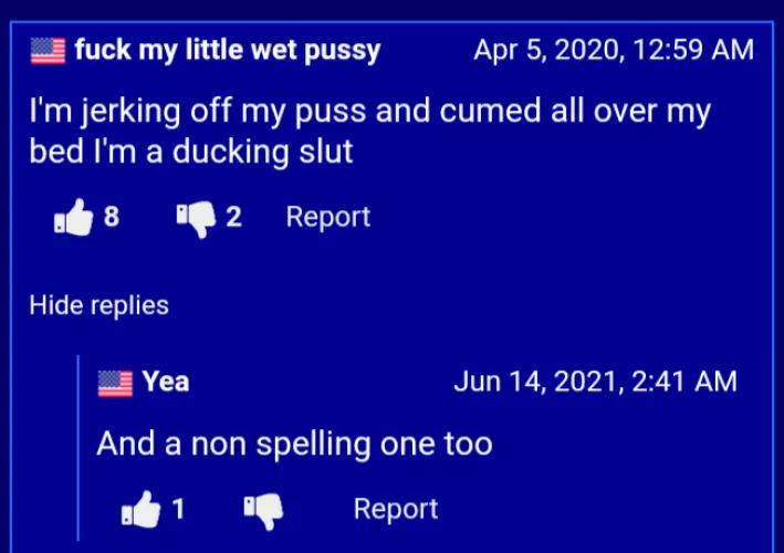 Spelling *is* important. (Xnxx comment) by youngshadygaming