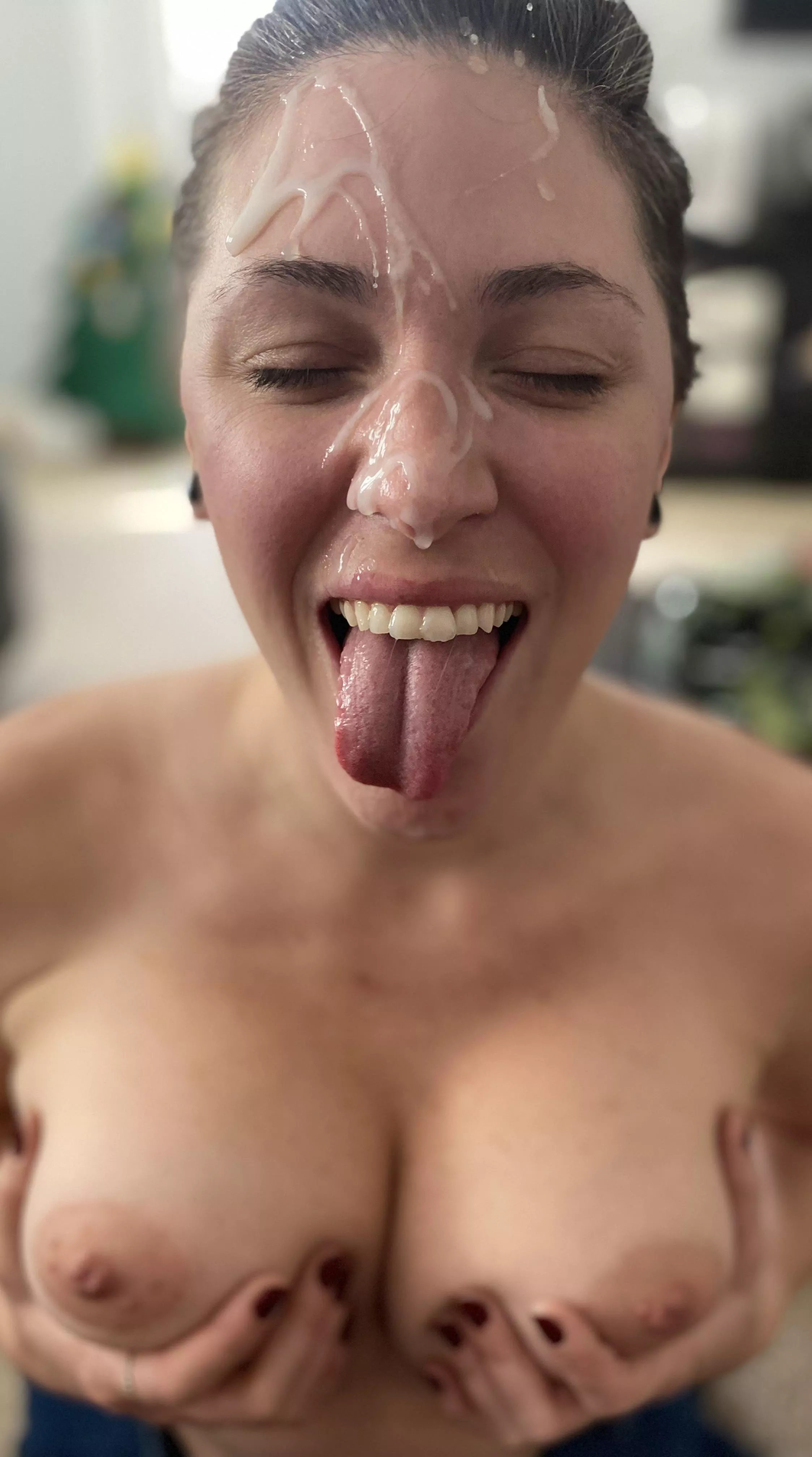 Spilled Santa’s milk on my face. Ho ho ho 🎅🏼💦 posted by SacrificialTool